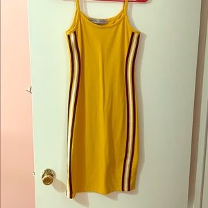 Striped bodycon dress